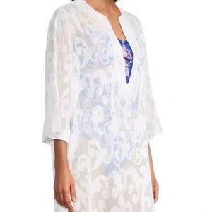 Lily Pulitzer Zelma Tonal Pattern Cover-Up - Size S/M